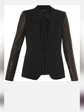 Rag & Bone For Intermix Lambskin Tailored Blazer